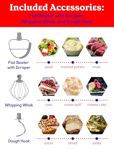 Betty Crocker 10-Speed Stand Mixer, 300 Watts, BC-4325W, White