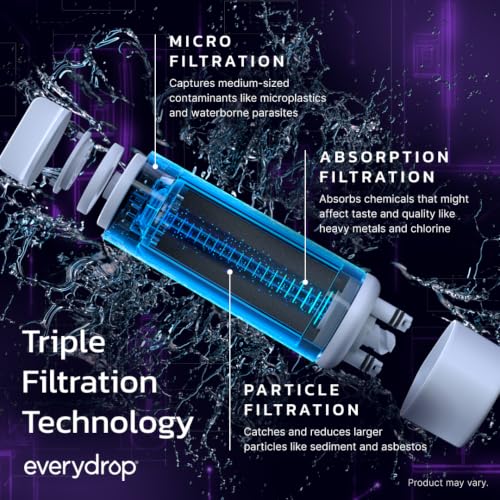 everydrop by Whirlpool Ice and Water Refrigerator Filter 1, EDR1RXD1, Single-Pack
