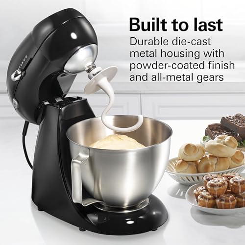 Hamilton Beach Die-Cast Metal Classic Electric Stand Mixer, 12 Speeds