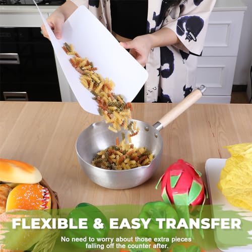 Hushee 120 Count Disposable Cutting Board Sheets 10 x 13 Inch Flexible Plastic Disposable Sheets Cutting Mat Large Chopping Boards for Kitchen Cooking Traveling Camping Tailgating BBQ