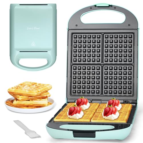 Baker’s Friend Belgian Waffle Maker, Square Waffle Iron, Waflera Electrica, Non Stick Cooking