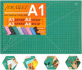 Density-upgraded 24" x 36" Large Self Healing Sewing Mat, Idemeet Rotary Cutting Mat 5-Ply Cut Board for Crafts Hobby Project, Scale Size 24" x 36", A1, Green