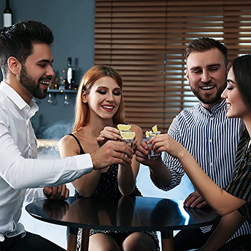 Vivimee 30 Pack Heavy Base Shot Glasses Bulk, 2.2 oz Square Shot Glass Set, Clear Espresso Shot Glass, Small Whiskey Shot Glasses for Vodka, Whiskey, Tequila, Espressos, Spirits & Liquors