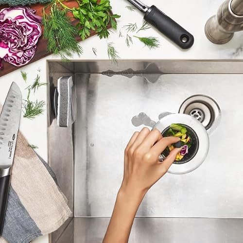 OXO Good Grips Silicone Sink Drain Strainer, Kitchen Sink Stopper
