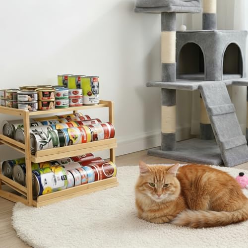 Yumkfoi Can Organizer for Pantry, 3 Tiers