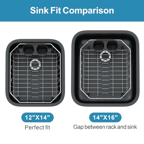 iSPECLE Small in Sink Dish Drying Rack - Stainless Steel Compact Inside Sink Dish Drainer for RV Apartment Kitchen, Rust Resistant, 11.6" W x 13.4" L, Silver