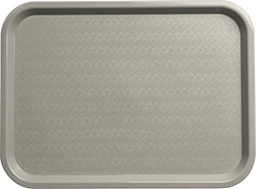 Carlisle FoodService Products Café Cafeteria Tray, Fast Food Tray for Restaurant or Commercial Use, 12" x 16", 1 Count, Gray