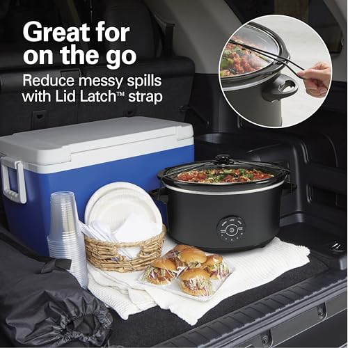 Hamilton Beach 7 Quart Set & Forget Portable Programmable Slow Cooker