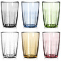 ZEAYEA Set of 6 Acrylic Drinking Cups, 14 oz Unbreakable Water Tumbler, Reusable Plastic Drinking Glasses, Stackable Beverage Tumbler for Juice, Lemonade, Ice Coffee, BPA-free, Dishwasher Safe