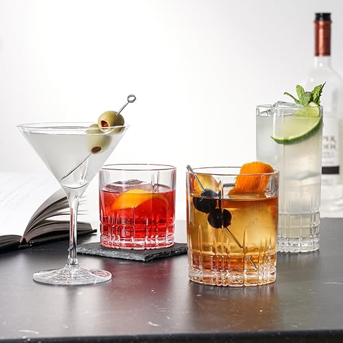 Spiegelau Perfect Serve Longdrink Glass Set of 4 - Highball Cocktail Glasses European-Made Crystal, Dishwasher Safe, Professional Quality Cocktail Glass Gift Set - 12.3 oz
