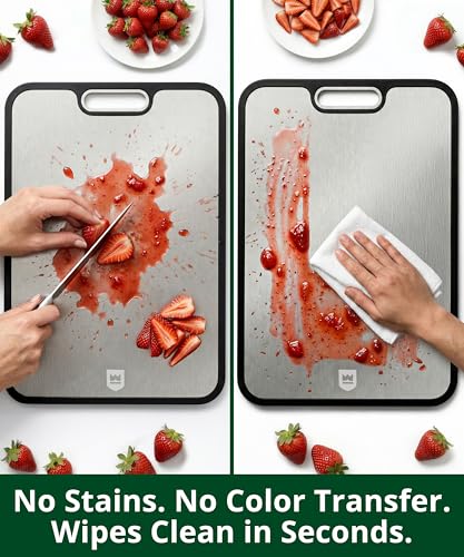 ROYAL CRAFT WOOD Bamboo Cutting Board with Juice Groove - Kitchen Chopping Board for Meat Cheese and Vegetables, Heavy Duty Serving Tray