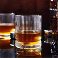 VUNDO Vintage Whiskey Glasses Set of 4, 12 oz Crystal, Luxury Gift Box