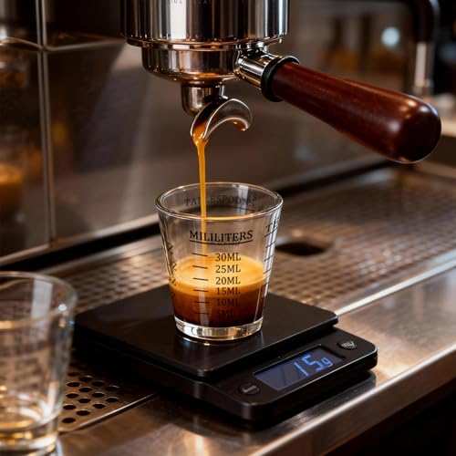 Shot Glasses Measuring cup Espresso Shot Glass Liquid Heavy Wine 2 Pack 26-Incremental Measurement 1oz, 6 Tsp, 2 Tbs, 30ml (2 pack-red)