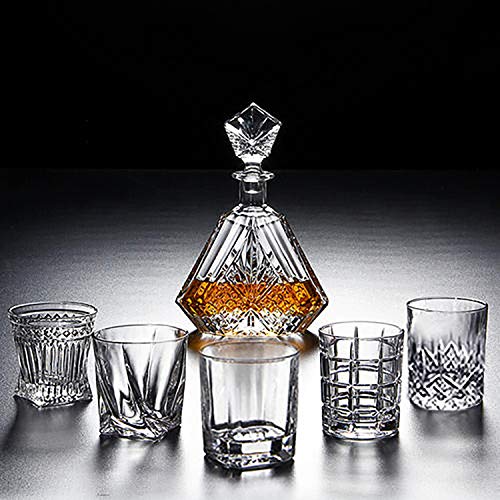 DeeCoo Premium 10, 11 OZ Scotch Glasses - Old Fashioned Whiskey Glasses/Style Glassware for Bourbon/Rum/Bar Tumbler Set of 6