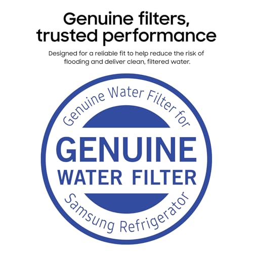 Samsung HAF-QIN/EXP Genuine Refrigerator Water Filter, Reduces 99% of Harmful Contaminants for Clean, Clear Drinking Water, 6-Month Life, Easy Install, Pack of 1