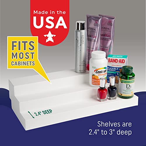 Dial Industries 3 Tier Adjustable Canned Goods Shelves for Kitchen Cabinet and Pantry Organization, Standard