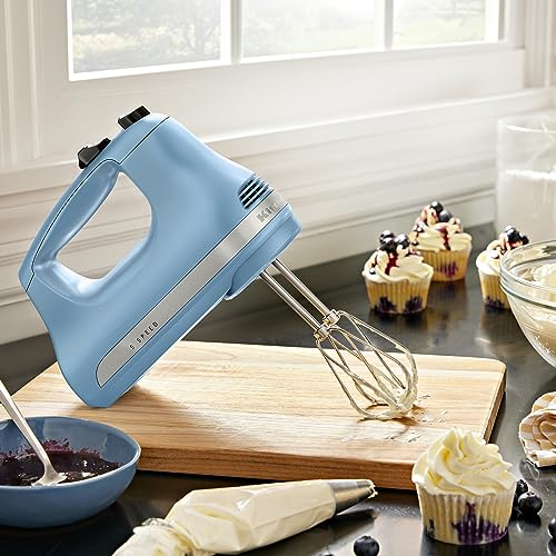 KitchenAid 5 Ultra Power Speed Hand Mixer, KHM512, Blue Velvet