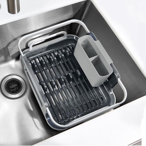OXO Good Grips Extendable Over-The-Sink Aluminum Drying Dish Rack