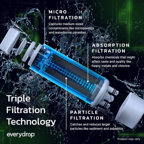 everydrop® by Whirlpool Ice and Water Refrigerator Filter 4, EDR4RXD1, Single-Pack