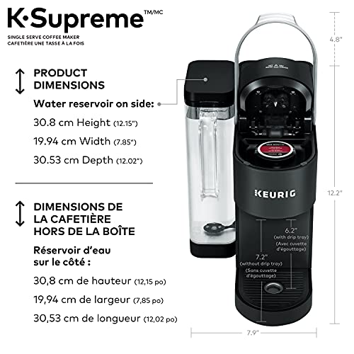 Keurig K-Supreme Coffee Maker, Single Serve K-Cup Pod Coffee Brewer, With MultiStream Technology, 66 Oz Dual-Position Reservoir
