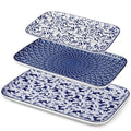 vancasso Porcelain Serving Trays for Party, Serving Platters Set of 3,Serving Dishes for Entertaining, Ceramic Party Trays and Platters for Serving Food, 16"/14"/12" Inch, Series SELENE