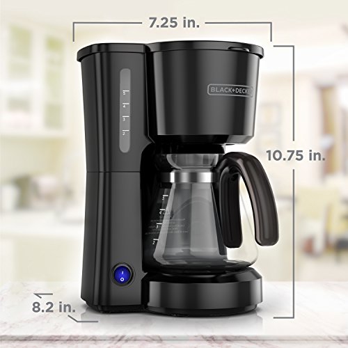 BLACK+DECKER CM0700BZ 4-in-1 5-Cup Coffee Station Coffeemaker, Black