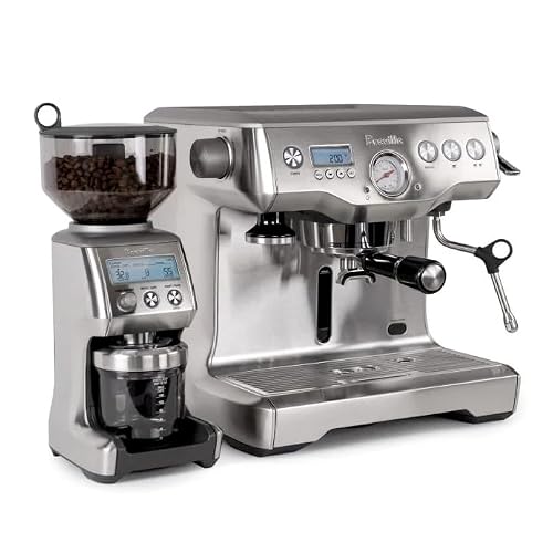 Breville Dynamic Duo Dual Boiler Espresso Machine and Smart Grinder Pro Package, Stainless Steel - BEP920BSS