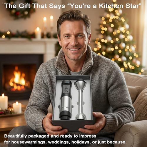 EuLea 2026 New Immersion Hand Blender, 1200W, Gift Box Packaging.