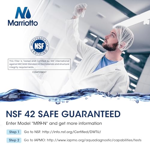 MARRIOTTO Water Filter Compatible with XWFE (Built-in CHIP), Replacement for GE XWFE, XWF Refrigerator Water Filter Pack of 2