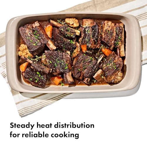 OXO Good Grips 3 Qt Rectangular Stoneware Baking Dish, Serving Dishes - Biscuit
