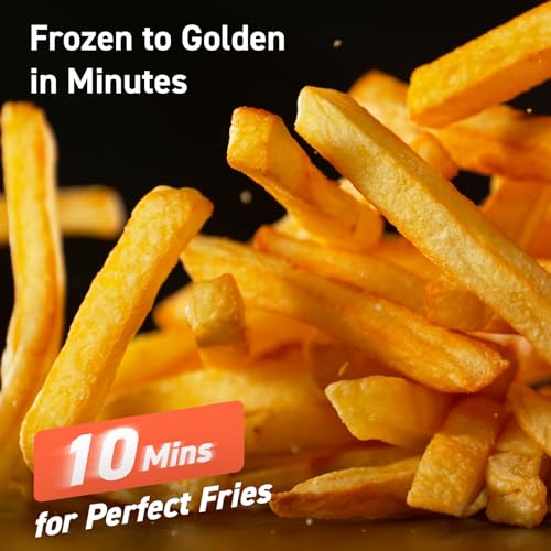 Cosori Lite 2.1 Qt Small Air Fryer, Max 400°F, 4-in-1, 97% less oil, Red