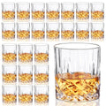 Ayearparty 24 Pcs Old Fashioned Whiskey Glasses Bulk 10 Oz Bourbon Glass Cocktail Rocks Glasses for Whiskey Bourbon Vodka Liquor and Cocktail Drinks Gift for Father