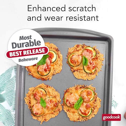 GoodCook Everyday Nonstick Steel Baking Sheet, 17 x 11-Inch, Gray