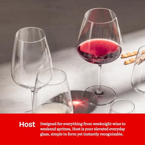 Eater x Zwiesel Fortessa Host Crystal Glass, 12 Ounce White Wine (Set of 8), Clear