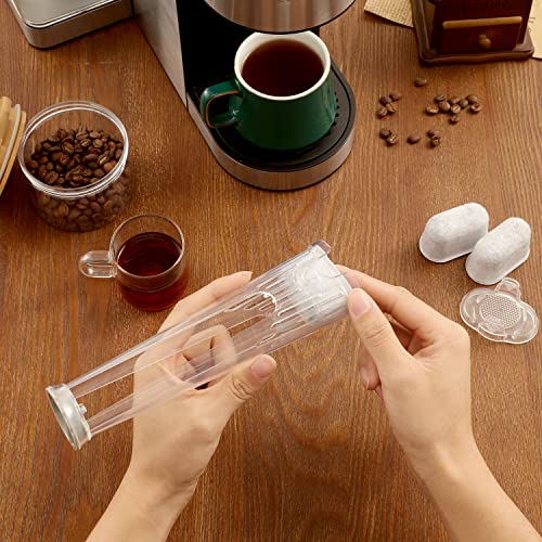 Water Filter for Ninja Dual Brew Coffee Maker and Ninja Single Serve Pods Grounds by PureHQ - Compatible with DualBrew Pro CFP301 CFP307 CFN601 - Includes Holder, 3 Pack of Charcoal Water Filters