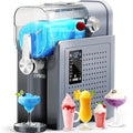 SYINTAO 2-in-1 Slushie & Soft Serve Ice Cream Maker, No-Ice-Needed Frozen Drink Machine with LED Display, 6 Preset Modes, Auto-Clean & Delay Timer – Gift for Family