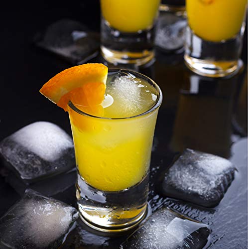 Encheng 40 Pack Shot Glasses Bulk Set,1.5 oz Whiskey Shot Glass with Heavy Base, Clear Glass Shot Cups for Whiskey, Vodka, Tequila, Liquor, Spirit, Home Bar, Restaurants