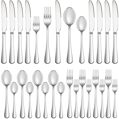 20 Piece Silverware Set Service for 4,Premium Stainless Steel Flatware Set,Mirror Polished Cutlery Utensil Set,Durable Home