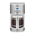 Cuisinart 14-Cup Coffee Maker, Programmable PerfecTemp Glass Carafe Coffee Machine with 1-4 Cup Setting, Brew Strength Control and Brew Pause, Stainless Steel, DCC-3200WNAS, White
