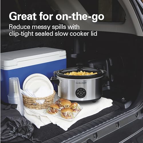 Hamilton Beach 7 Quart Stay or Go Portable Programmable Slow Cooker
