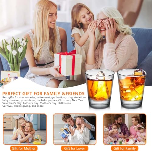 OBTANIM 18 Pack Shot Glasses, 1.5 oz Clear Shot Glass Cups Set with Heavy Base for Bar Restaurants Home