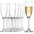 UMEIED Champagne Flutes Set of 12, 6 Oz Premium Champagne Glasses for Parties, Weddings, Classic Sparkling Wine Glass, Crystal Clear