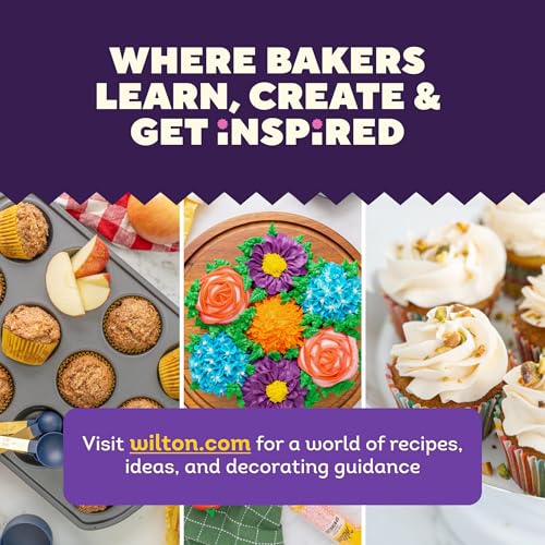 Wilton Gold Non-Stick Bakeware Muffin Pan - Baking Pan for Muffins & Cupcakes - Made Without PFAS, Dent Resistant & Dishwasher Friendly - Offers Even Heat Distribution - 10.5 x 15 x 2 Inches, 12 Cup