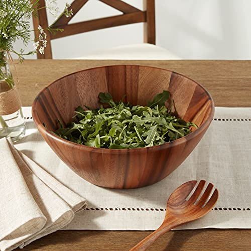 Lipper International Acacia Round Flair Bowl