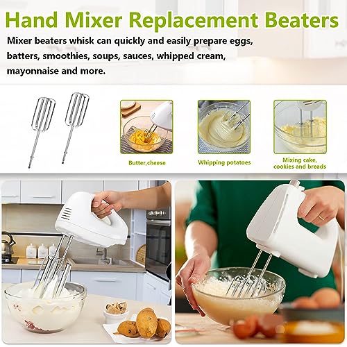 Hand Mixer Beaters Blender Replacement with Hand Mixers Whisk for Hamilton Beach Hand Mixers 62682RZ 62692 62695V 64699 Hand Mixer Egg Beaters Electric Mixer Whisk- 3 Pack