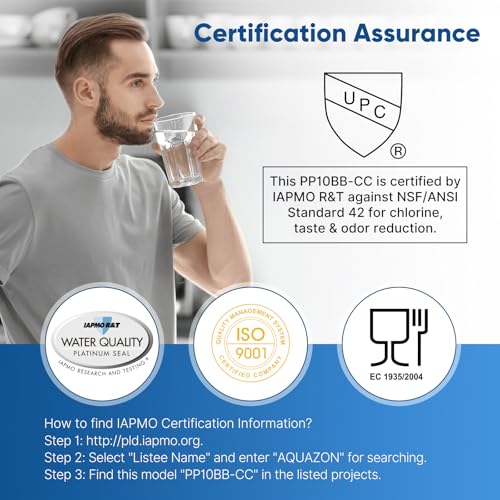 PUREPLUS 5 Micron 10" x 4.5" Whole House Sediment and Carbon Water Filter Replacement Cartridge for GE FXHTC, GXWH40L, GXWH35F, GNWH38S, Culligan RFC-BBSA, WRC25HD, PP10BB-CC, Pentek RFC-BB, 2Pack