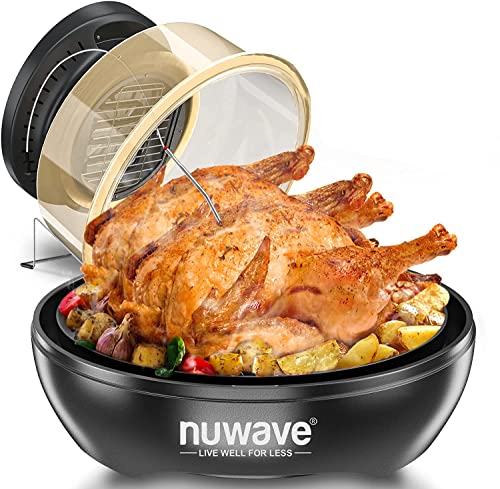 Nuwave Air Fryer Infrared Convection Oven, Cook Fresh or Frozen, No Defrosting or Preheating, 360 Surround