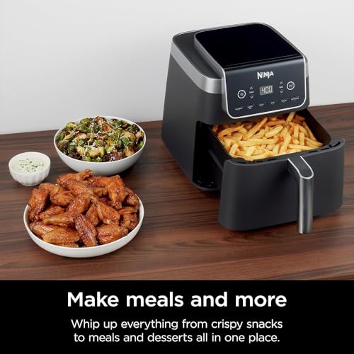 Ninja AF181 Air Fryer Pro XL 6in1 6.5Q Max Crisp Technology Nonstick Basket (Renewed) Bundle with 2 YR CPS Enhanced Protection Pack