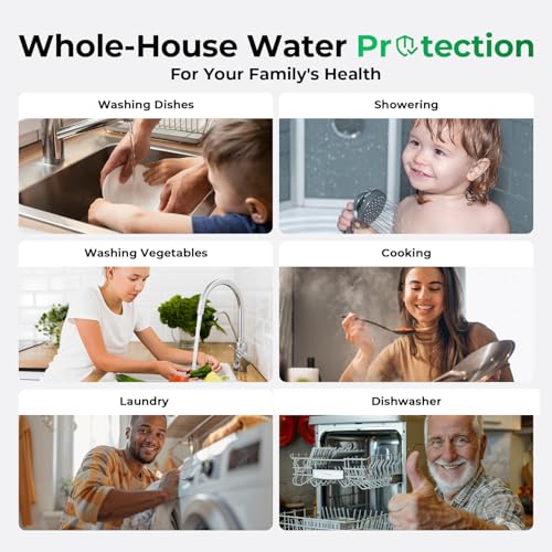iSpring F2WGB21B Whole House 4.5"x10" Water Filtration High Capacity Sediment and CTO Carbon Block Water Filter Replacement Cartridge Pack Set, Model: WGB21B