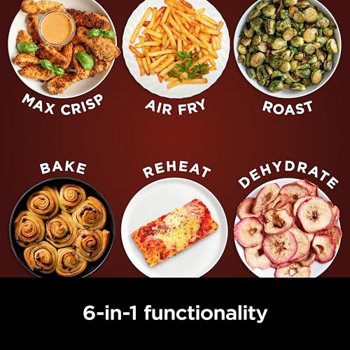 Ninja (Refurbished) Air Fryer Pro XL 6-in-1 with 6.5 QT Capacity, Max Crisp, Air Fry, Air Roast, Bake, Reheat, Dehydrate, Max Crisp Technology with 450F, Nonstick Basket & Crisper Plate (Renewed)